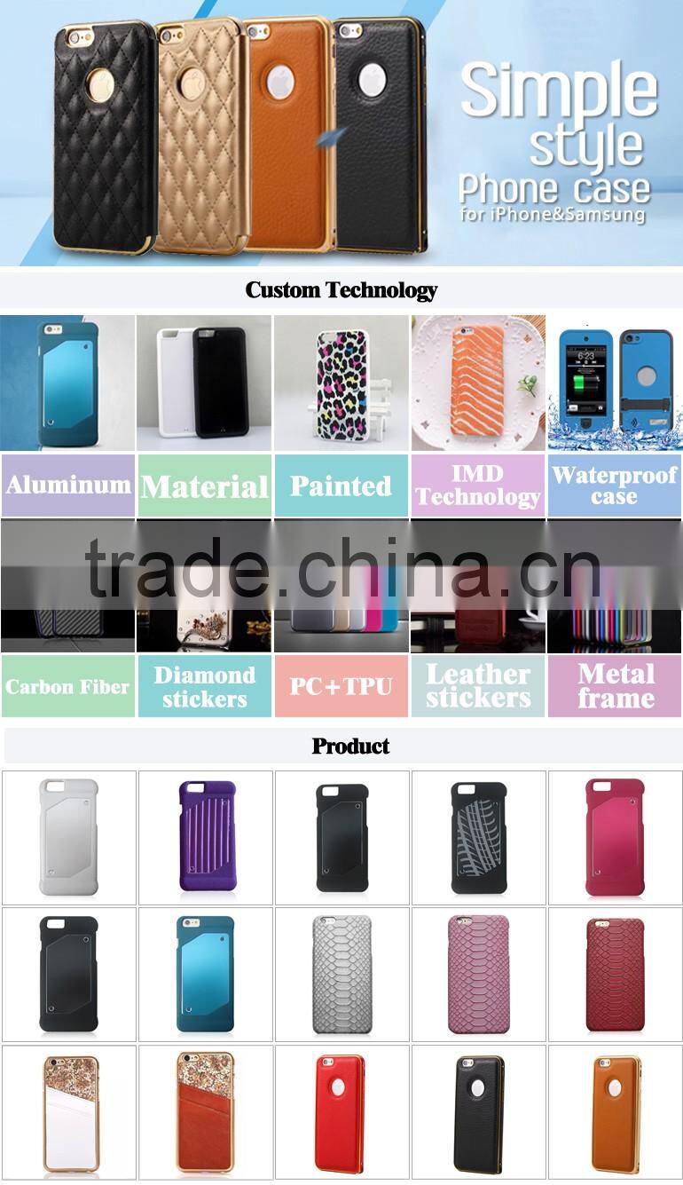 Aluminum + PC mobile case matte smart phone cover for iphone6