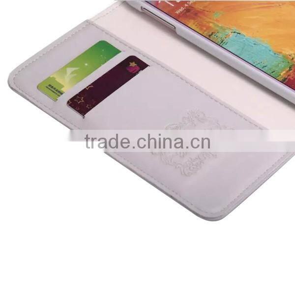 Flip PU leather wallet case, mobile phone case for Samsung Note3