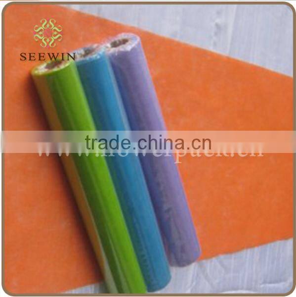 cheap nonwoven roll with fancy flower print for one time use table runner