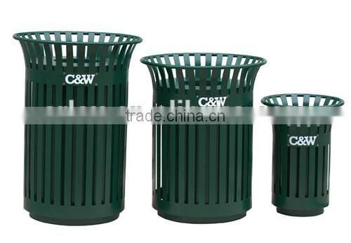 Arlau Outdoor galvanized steel receptacle bin