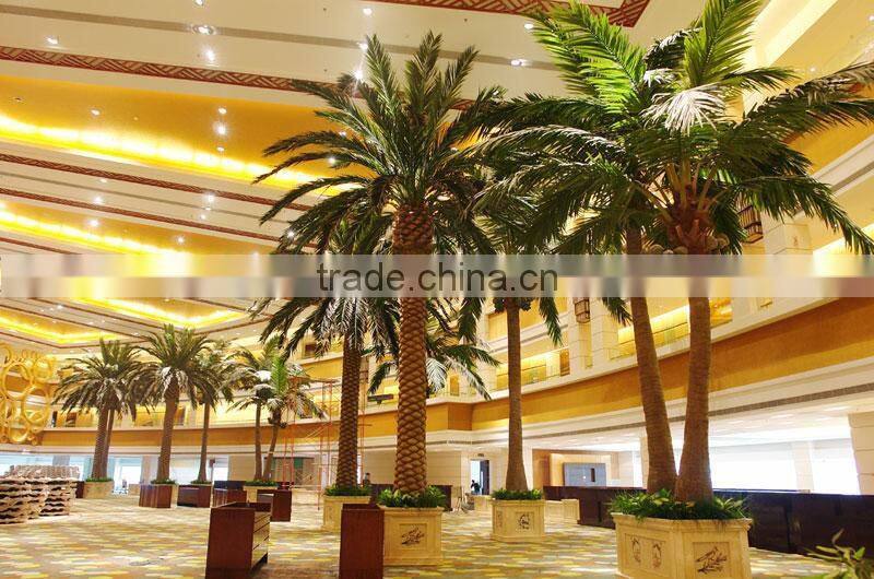 Outdoor artificial coconut tree shopping malls cheap wholesale fake palm tree