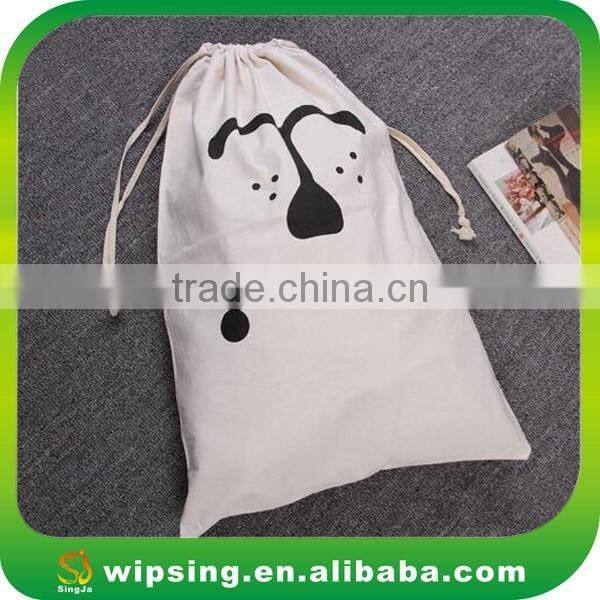 Custom Design Full Printing Cotton Drawstring Bag