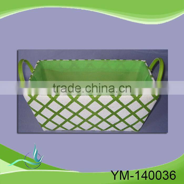 Chinese handmade wholesale market paper recipe box storage baskets