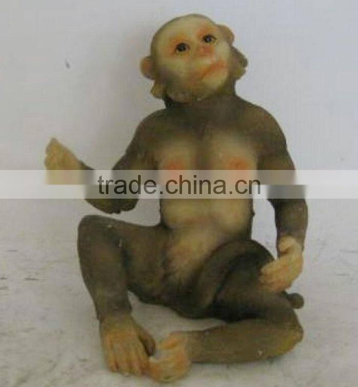 Polyresin monkey figure decoration