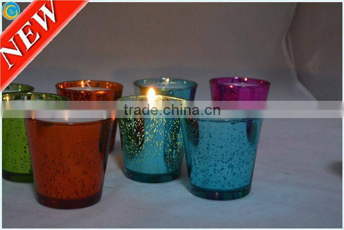 holder candle,props for the wedding,frosted glass candle jars