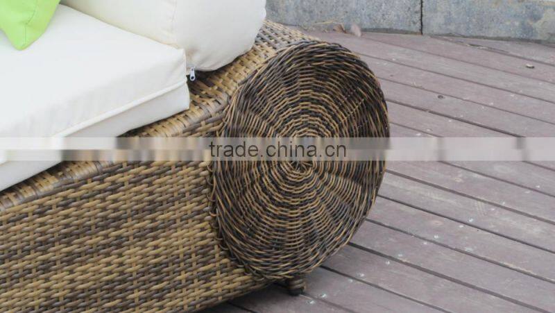 rattan lounger patio sun bed