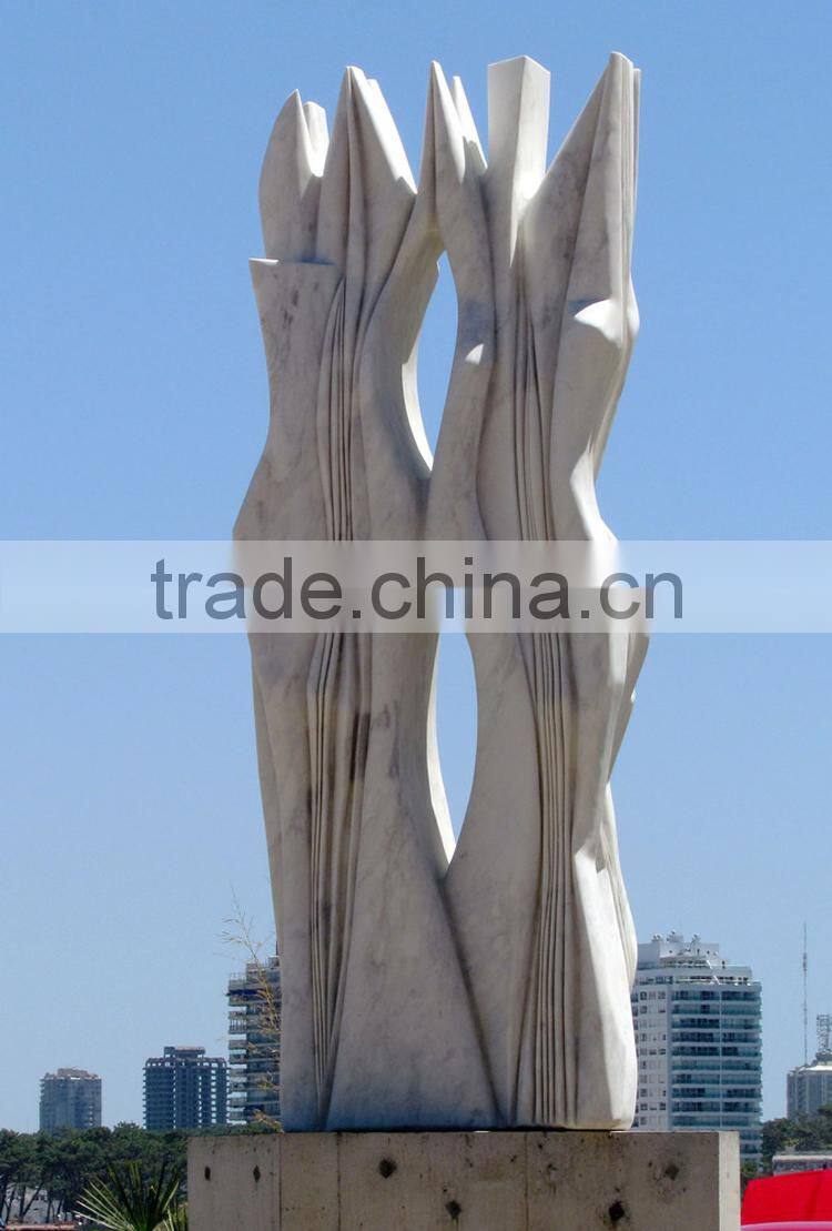 Modern garden decoration art craft natural marble abstract garden sculptures for sale
