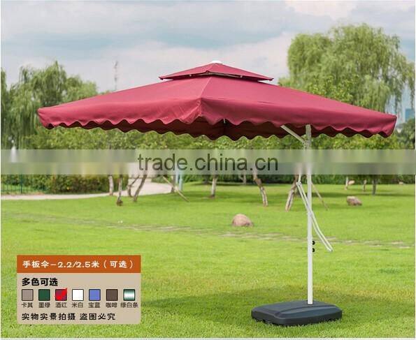 Wholesale outdoor sunshade umbrella outdoor patio umbrella double square wrench security guard umbrella