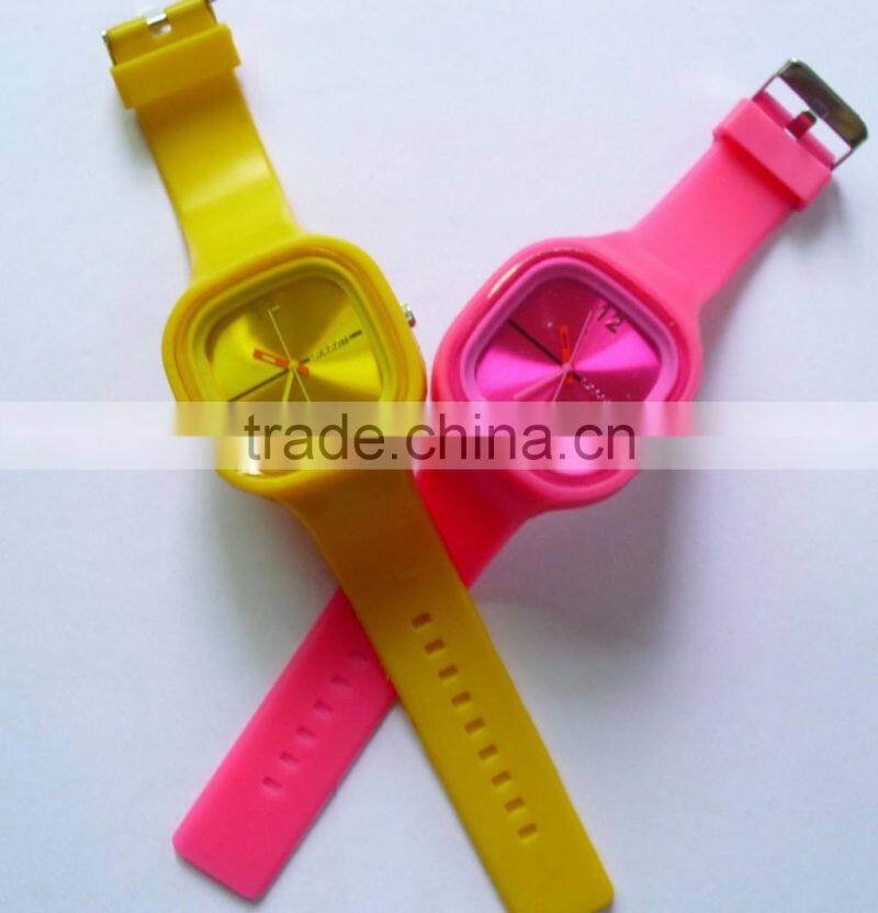 Colorful charm silicone watch band