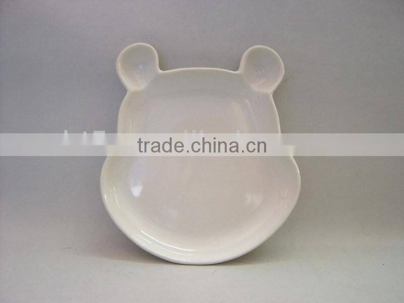 ceramic Mickey cartoon food divided plate