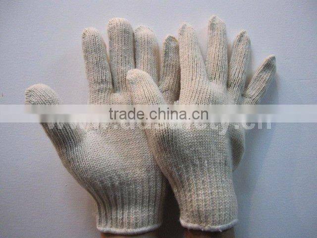 DDSAFETY 2017 10 Gauge Natural Cotton Polyester String Knitted Safety Gloves