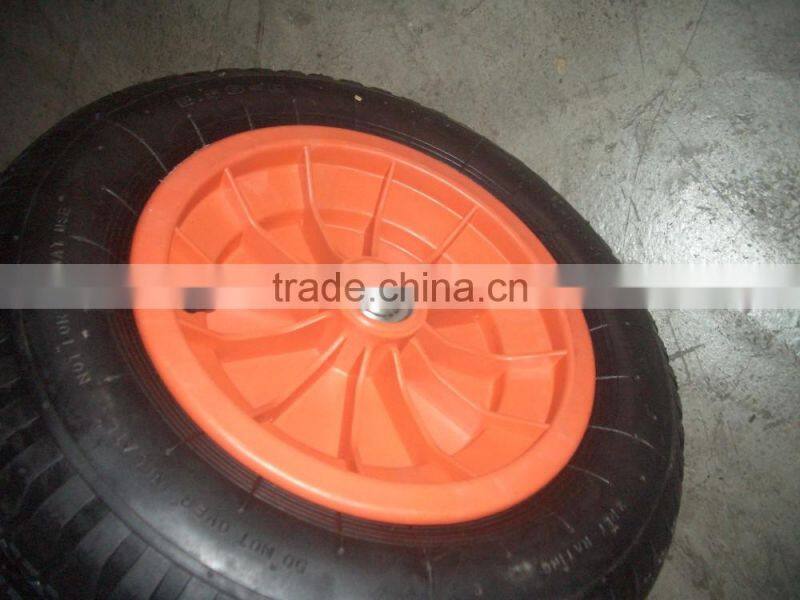 Pneumatic Rubber Wheels 3.004 with Plastic Rim 3.00-4