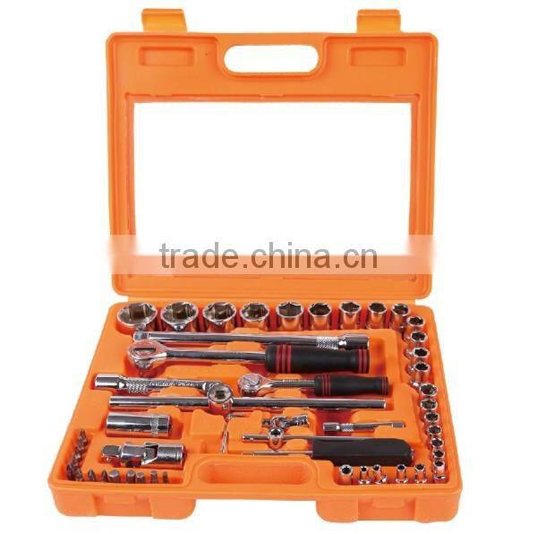 52 pcs 1/4"&1/2" drive Socket wrench Set / Combination tools set