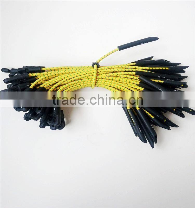 Latex thread elastic bungee toggle ties for scaffolding sheeting