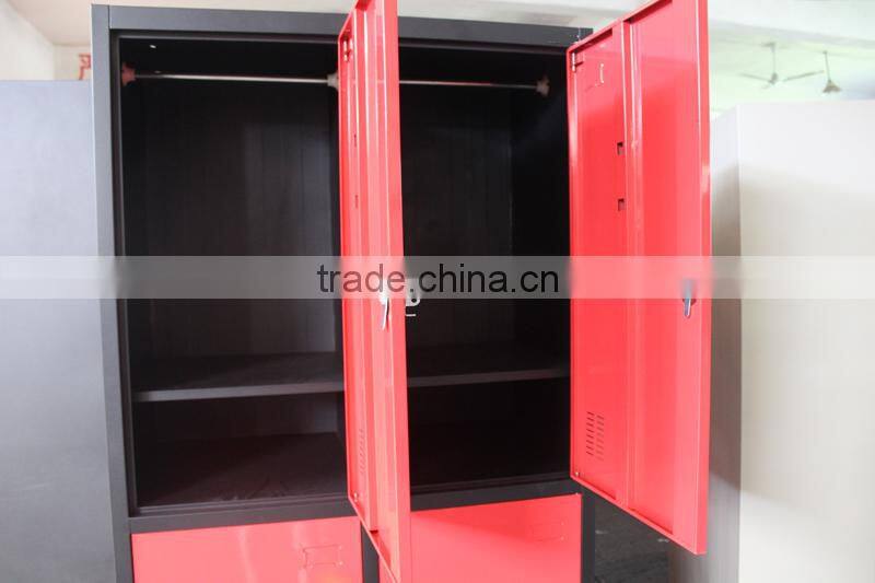 Four-door steel locker for office ,school, dormitory and factory