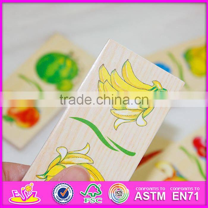 2016 top fashion educational wooden children domino game WJ277620