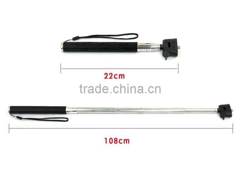 2015 Bluetooth Monopod Extendable Selfie Stick with remote