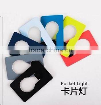 Mini Pocket LED Bulb Card Light Outdoor Camping Night Lamp Purse Light
