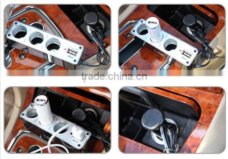 car charger In car usb triple socket for universal car