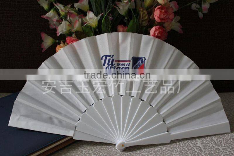 Factory price fabric plastic hand fan