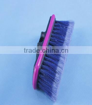 water-flow through small telescopic handle brush for cleaning car truck boat house