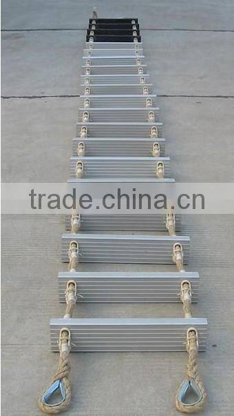 Aluminium alloy marine climbing safety rope ladders