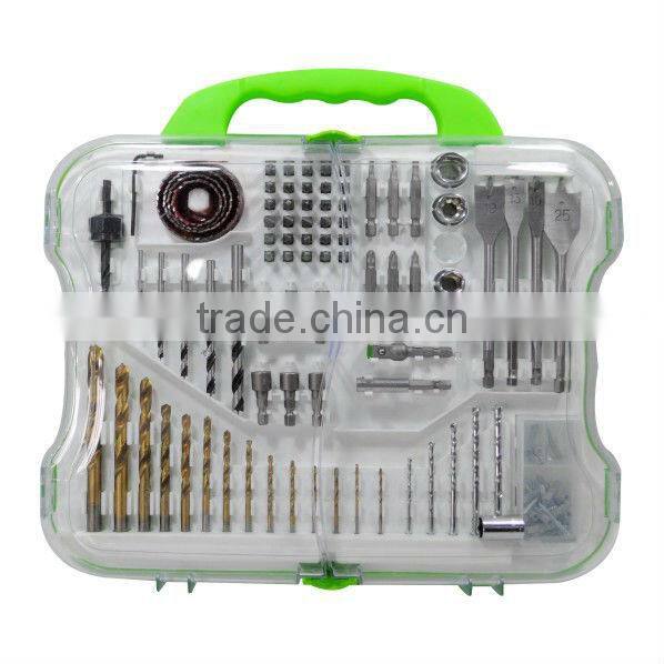 150pcs innovative combination drill bit set in plastic case
