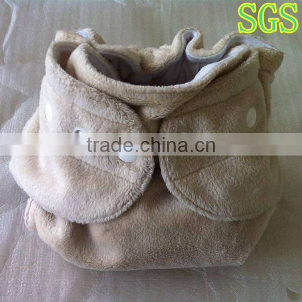 bamboo or organic cotton reusable minky cloth baby diaper
