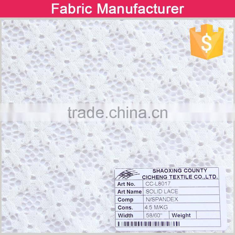 95/5 nylon spandex pattern swiss guipure lace lace fabric