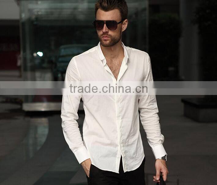 new design made to measure cotton casual slim men shirt BST008
