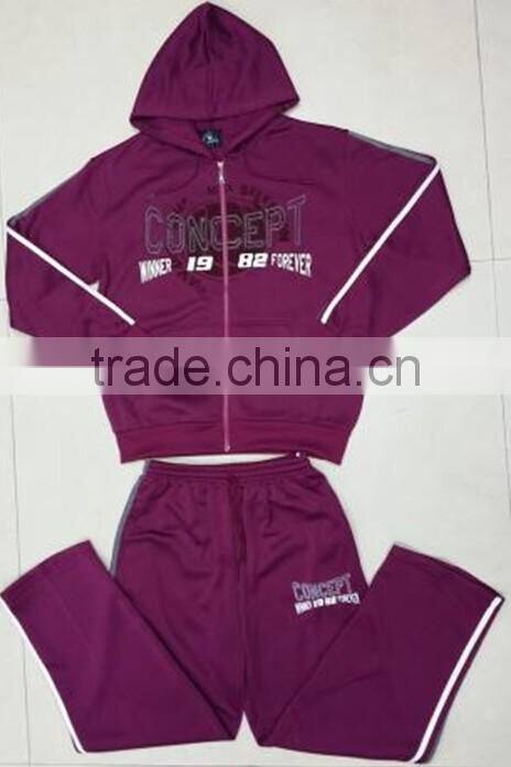 sports suits man sets spun kintted polyester men sportswear set