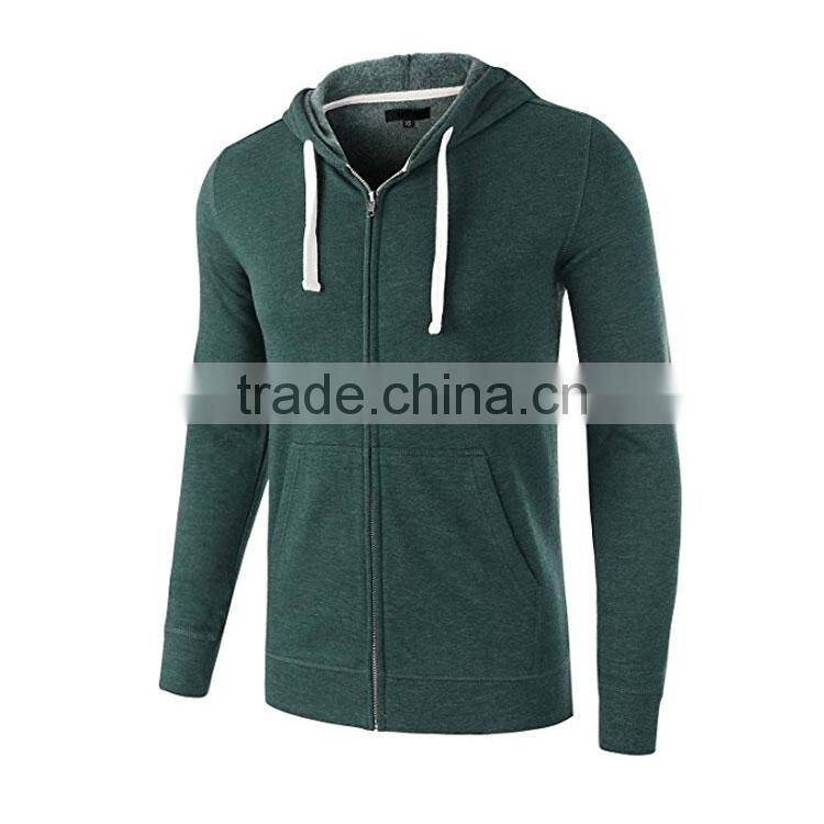 2017 Blank Men Hoodies with Slim Sleeves