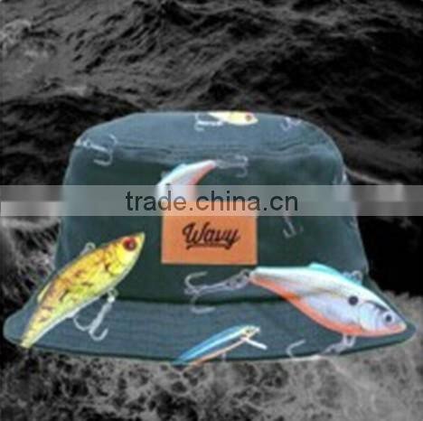 Custom Black Floral Animal Orange Polo Plain Jean Mens Bucket Hats