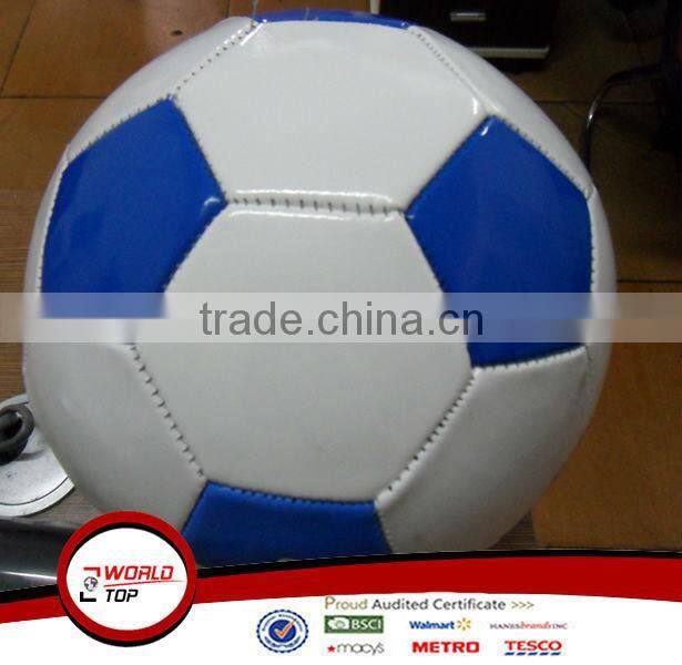 White/Blue PVC football