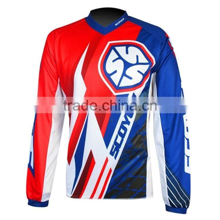MTB downhill jersey enduro technical wicking Mountian bike long sleeve performance