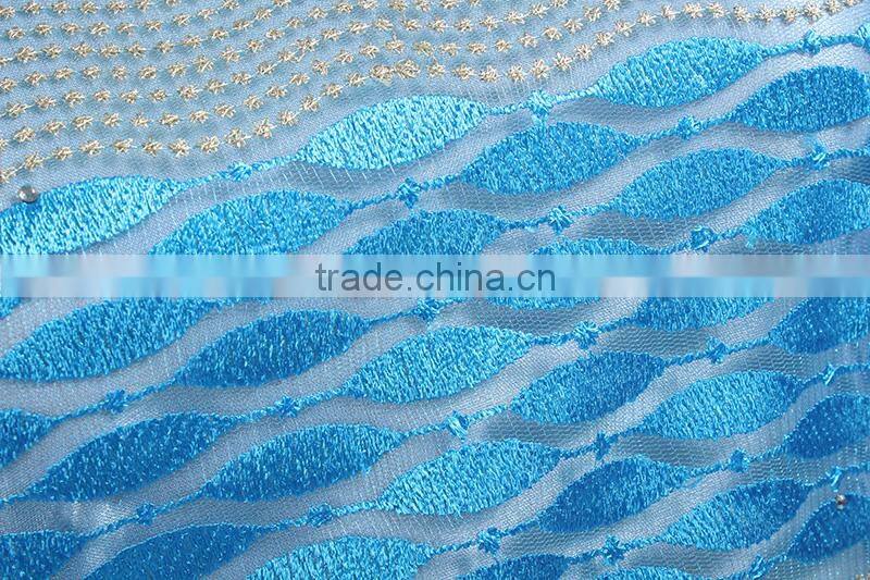 Wholesale 2017 New Gold Yellow French Lace Fabric For Wedding