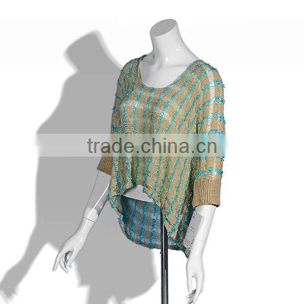 2015 new Fashion and contracted lady hand crochet sweater