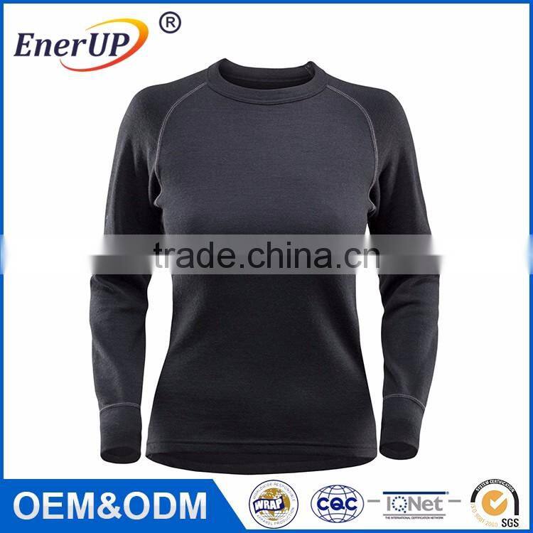 Running Sport Wear Women Clothing Thermal Wicking Antibacterial Gym Long Sleeve Elongated T Shirt