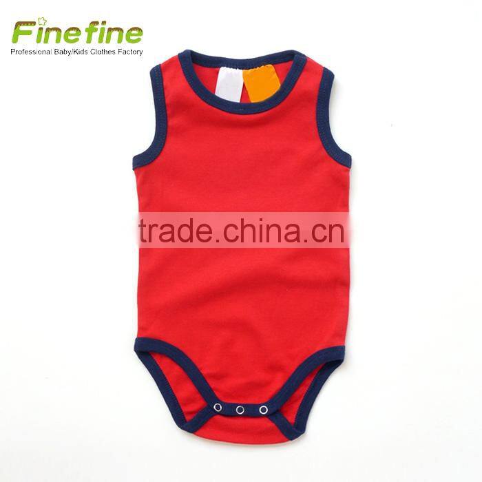 Distinctive Print Baby Clothes Sleeveless Baby Romper Bodysuit