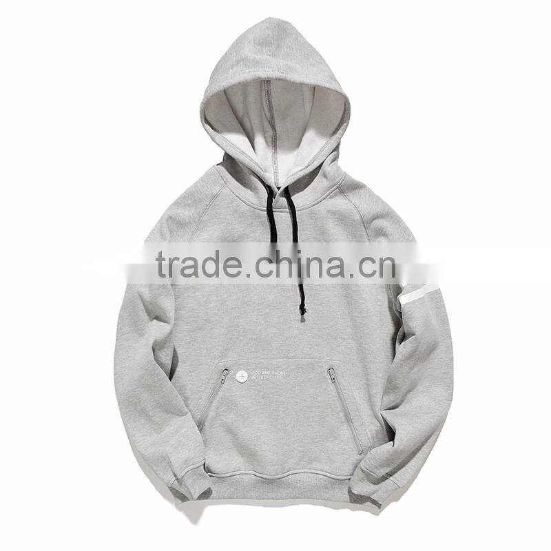 OEM Custom Logo Cheap Mens Winter Pullover Thick Fleece Lined Hoodie