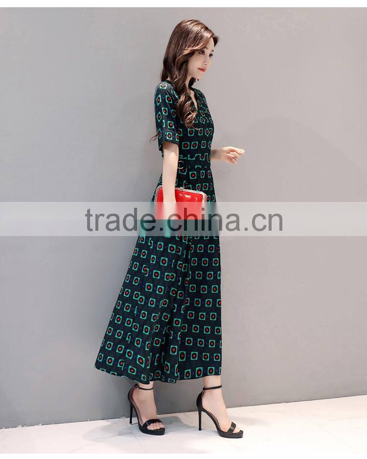 Z&M Women's 2017 New Fashion dress Silk dress Dress dress