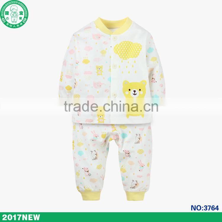 Wholesale long sleeve 2 pcs baby clothes set children clothing for winter