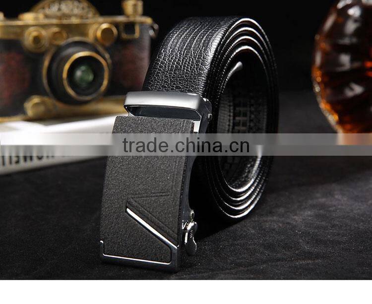 Hot Sale Luxury Men 's Leather Casual Belt Buckle Male Leather Business Belt