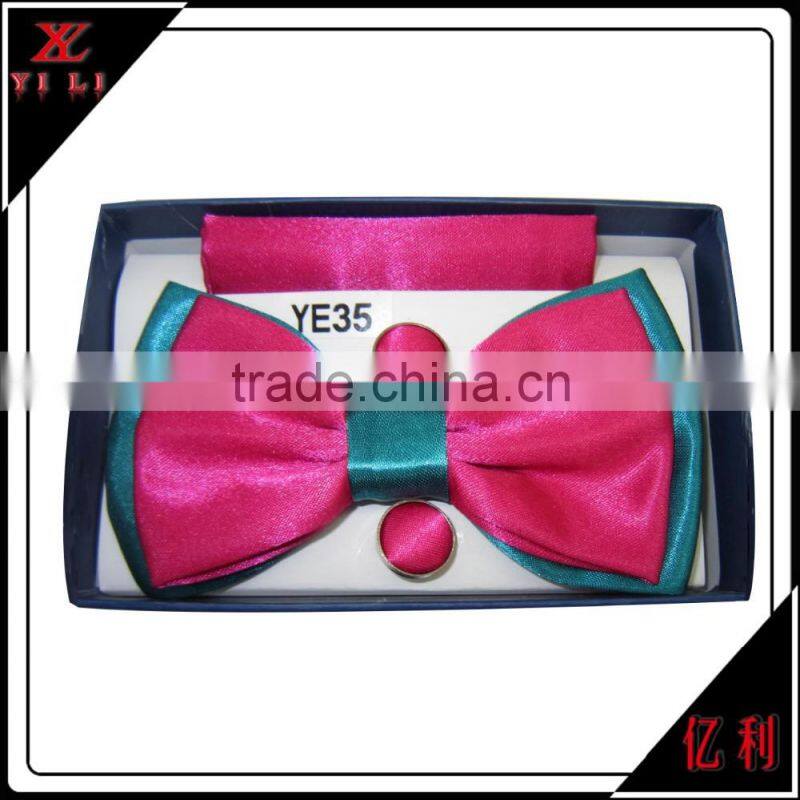 Latest design portable colored tie bow ties for men