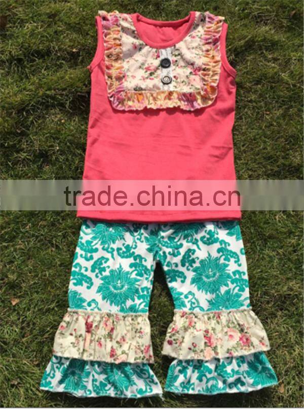 Easter spring fall 2016 ruffles baby girl boutique clothing holiday matching dots pants giggle moon girl cotton remake outfit