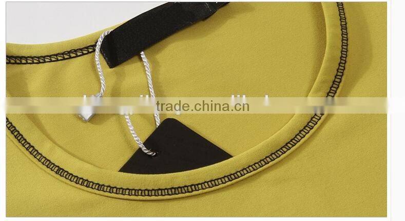 Womens and mens unisex sonic welding printing slim fit t-shirt