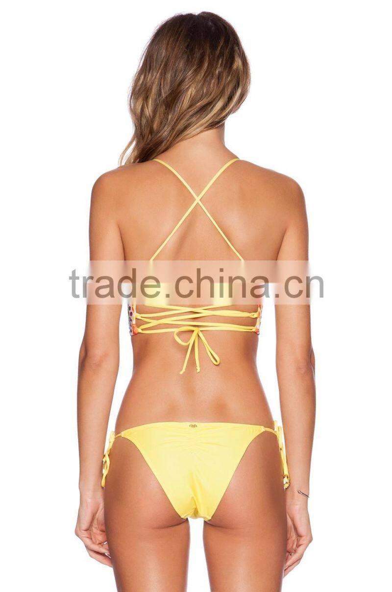 Printed two-piece swimsuit sexy bikini