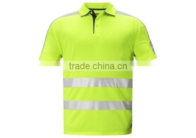 yellow Hi Viz polo shirt