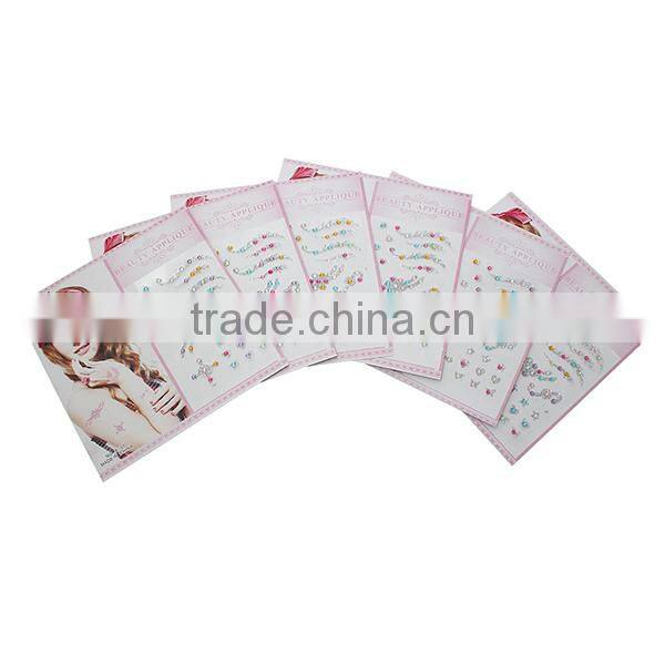 OEM Body Art Multicolor Glitter Removable Body Temporary Tattoo Sticker