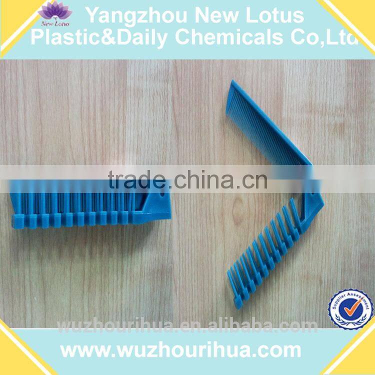 hotel disposable items hotel foldable plastic comb